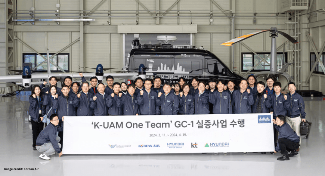 Korean Air successfully tests 5G backed UAM system